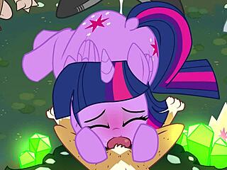 A pony in a group sex scene