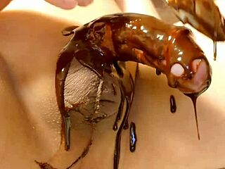 Japanese Gay Cooks Up Steamy Chocolate Banana Play