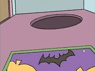 Cartoon porn with a Halloween theme in an abandoned house