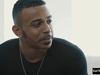 Watch this hot gay twink experience his first time with a rough big black cock, squirting everywhere!