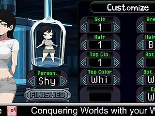 I'm conquering worlds with my waifu in this steamy hentai game. Can't stop playing!