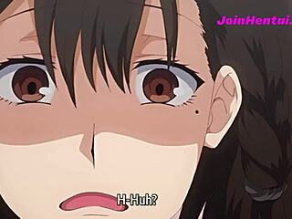 A perverted janitor seduces a busty girl in the library and gives her a wild time in a hentai cartoon