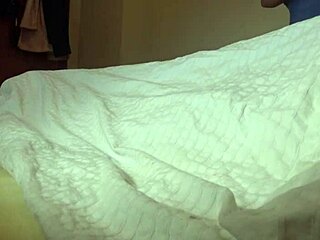 A French guest's big black cock surprises the Muslim maid