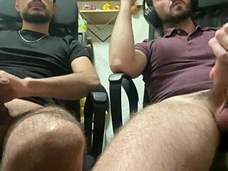 Wow! My Friend Cums Hard Watching Porn With Me!