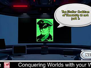 I'm conquering worlds with my waifu in this steamy hentai game. Can't stop playing!