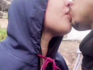 Small girl with an amazing ass gets into trouble at the beach