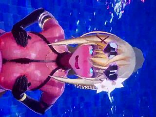 Konosuba characters engage in sex