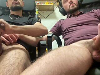 Wow! My Friend Cums Hard Watching Porn With Me!