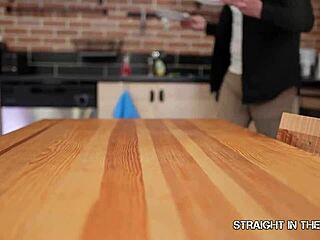 Straight in the ass - Eden Ivy takes hard anal from older guy