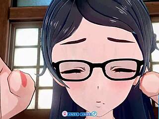 Koikatsu Sunshine Glasses Plain Girl In Face-To-Face Sitting