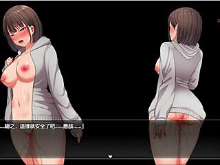 Hiding in men's toilet, secretly masturbating to climax in night walk 12