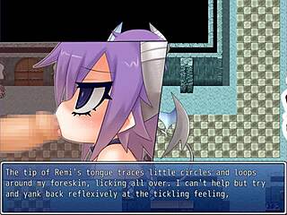 Small-boobed MGQ: Paradox character in a hentai game scene