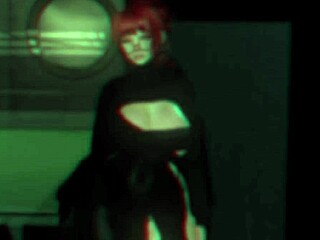 White character performs oral in outdoor setting