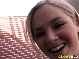 Katie Kox goes to a glory hole to meet a black man with a big dick