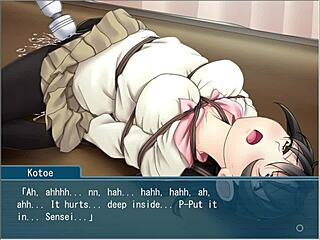 teacher punishes ojou-sama in lesson