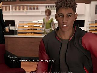 A visual novel with interactive gameplay on PC