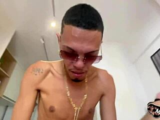 Carioca shows paulista his massive rio cock in homemade gay action