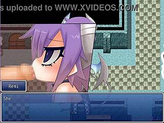 Mgq Paradox Remi scenes in hentai game with small tits and monster action