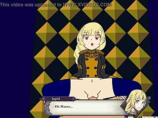 Ingrid Brandl is the protagonist of this fan-made anime porn, a New Zealand-born blonde
