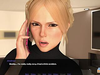 Big tits and ass fucking in a phone sex game
