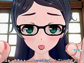 Koikatsu Sunshine Glasses Plain Girl In Face-To-Face Sitting