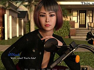 A visual novel with interactive gameplay on PC