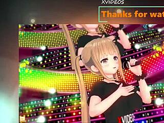 3d cartoon anime with big tits rubbing