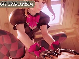 Beautiful anime with 3D animation and great ass and tits