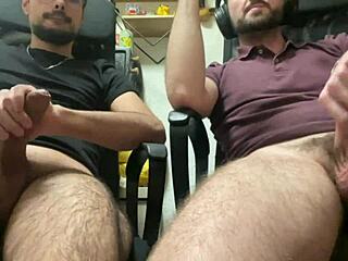 Wow! My Friend Cums Hard Watching Porn With Me!