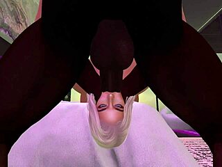 Second Life black guy bangs Latina in her bedroom! 🔥