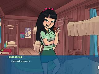 Cartoon porn with a big ass teen getting licked and creampied