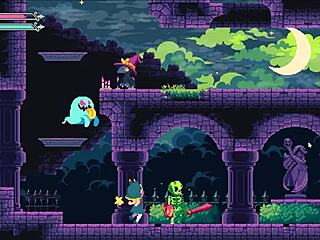 Flip Witch Pixel Hentai Game Ep 13 Features Monster Cock Titjob