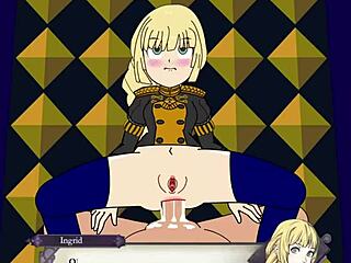 Ingrid Brandl is the protagonist of this fan-made anime porn, a New Zealand-born blonde