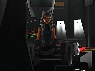 In this star wars parody, the master dominates with maledom techniques while voyeurs watch forbidden emotions unfold in detailed scenes.