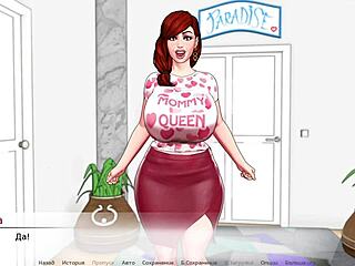 Beautiful MILF enjoys a divine heel treatment in a cartoon style