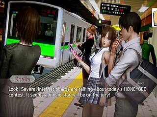 Intense Action In Academy 36 Hentai Game