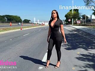 Novinha asiatica pede ajuda pra caminhoneiro que acabou fudendo sua bucetinha no pelo no meio da estrada Lina Nakamura John Coffee