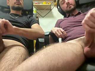 Wow! My Friend Cums Hard Watching Porn With Me!