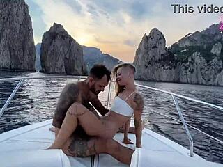 Boat tour to Capri turns wild with horny girlfriend