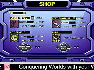 I'm conquering worlds with my waifu in this steamy hentai game. Can't stop playing!