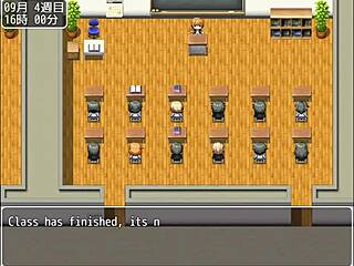 Massaging My Friend's Big Tits in the School Pool - Game of Busty JK Part 2