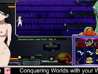 I'm conquering worlds with my waifu in this steamy hentai game. Can't stop playing!