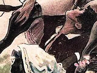 Look at these vintage erotic Japanese drawings!