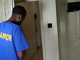 My step brother's close up view of beautiful ebony young girl with small waist