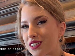 intense backstage interview with redhead octavia red in casting episode