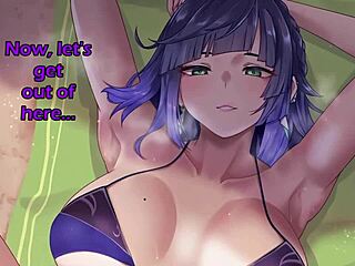 yelan guides you through edging orgasm in hentai joi session