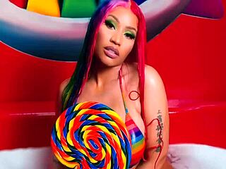 Nicki Minaj in hot erotic solo performance