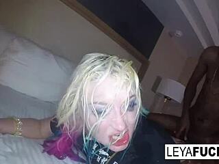 Blonde Hooker Escapes Snowy Streets with Anal for Pimp