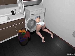 Is my girlfriend's stepdaughter squirting on huge cock?