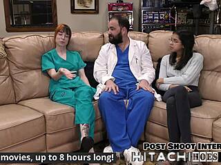 Ditria Rose moans during hitachi orgasm with pierced nipples